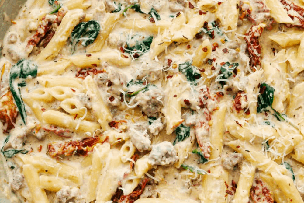 creamy-tuscan-sausage-pasta-–-the-recipe-critic